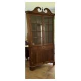 Antique Corner Hutch Cabinet