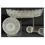 Early American Brilliant Cut Glass, Knife Rest