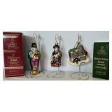 Dept 56 Christmas Carol Blown Glass Ornaments