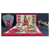 Turkish Kilm Bag, Native American Club,Persian Rug