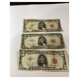 1963 $5 Red Seal United States Notes