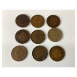 9 Indian Head Cents