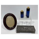 Oval Frame, Jewelry Box, and Decorative Perfume