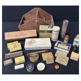 Medications, Advertisements, Wooden Box