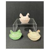 Vintage Hen on Nest Salt Cellars