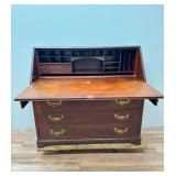 Antique Mahogany Drop Front Secretary