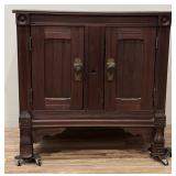 1870s Eastlake? Walnut Cellarette, Wine Cooler