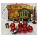 Vintage Christmas Ornaments, Candolier