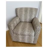 Ethan Allen Turner Swivel Chair in Cheetah #1