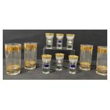 Vintage Italy Greek Tumblers & Shot Glasses