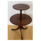 Vintage Mahogany Dumwaiter Table