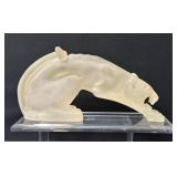 Vintage Resin Panther on Lucite Base