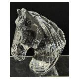 Waterford Crystal Horse Head Paperweight Sculpture