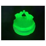 Uranium Glass Elephant Powder Diah