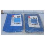 (2) Light Duty Blue Tarps, 7