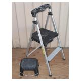 Folding Step Stool & Plastic Step Stool