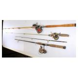 (3) Fishing Rods w/Reels