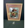 Vintage Framed 80s Disney Minnie Mouse Cowgirl ...