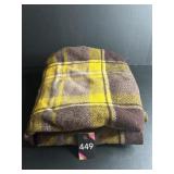Wool Car Blanket 47"W x 48"H