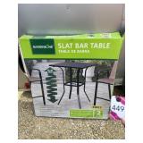 Greenline Slat Bar Table - New