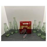 Coca-Cola Pop Bottles & Case