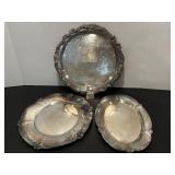 Silver-plated trays