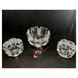 Orrefors candle holders crystal & Orrefors ....