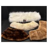 (4) fur/faux collars