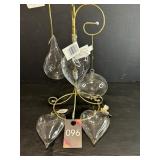 Glass Christmas Ornaments - Stand Not Included