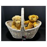 Wicker Basket with bears