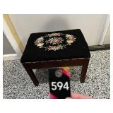 Needlepoint foot stool