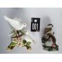 Doves and Chickadee Porcelain Figurine