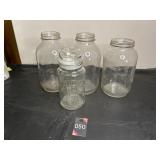 (3) 2 Qt Jars & Planter