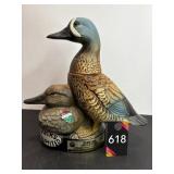 1980 Beams Ducks Unlimited Porcelain Decanter