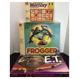 Frogger, ET & Memory Games