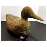 Mallard Hen Wood Base Cork Body Moveable