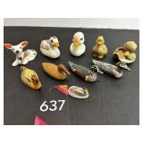 Minature Duck Figures & Misc