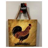 Rooster Wall Plaque 8"W X 8"H