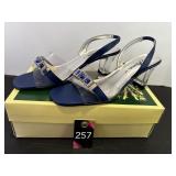 Ladies 8.5" Lucite Evening Sandals