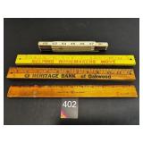 Vintage Wood Rulers