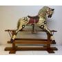 Antique early 1900s wood rocking horse