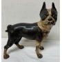 Antique Hubly cast-iron Boston Terrier  dog door