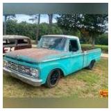 1966 Ford Pickup Custom Cab with V8 Fuel Injection Engine, VIN F10GH480376
