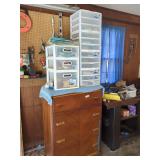 Chest of Drawers & (2) Plastic Storage Drawer Units