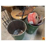 Wood Spools, Metal Cans, Gas Can & Miscellaneous