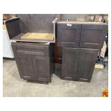 Kitchen Cabinets - Dark Gray Shaker Style