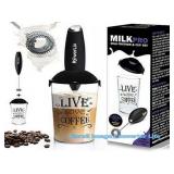 PowerLix Handheld Electric Milk Frother with Stain