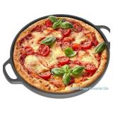 Chef Pomodoro Pre-Seasoned 12 inch Cast Iron Pizza