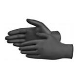 Sz M 100PCS Uline Black Industrial Nitrile Gloves
