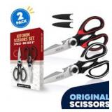 2 Pack Ultra-Sharp Kitchen Scissors  Stainless Ste
